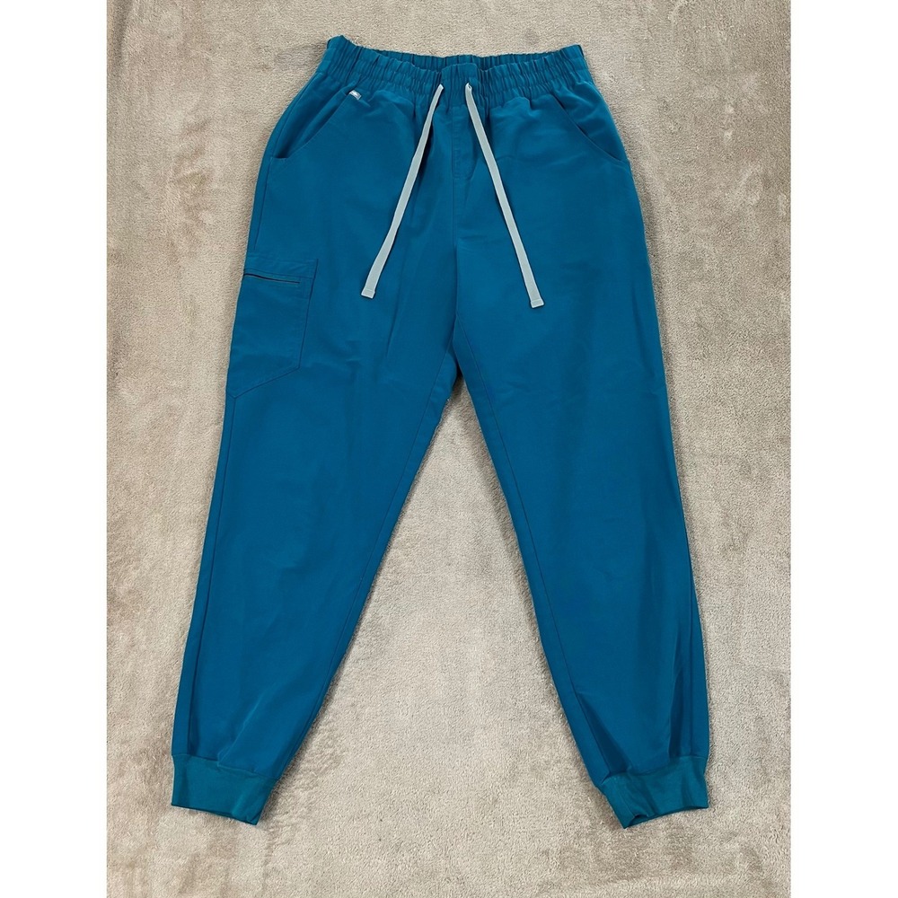 Figs Zamora Jogger Scrub Pants Women's Medium Blue EUC